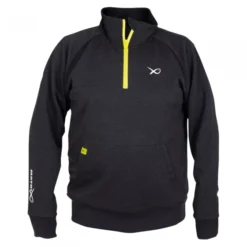 Fox Matrix - Minimal Black/Marl + Lime 1/4 Zip
