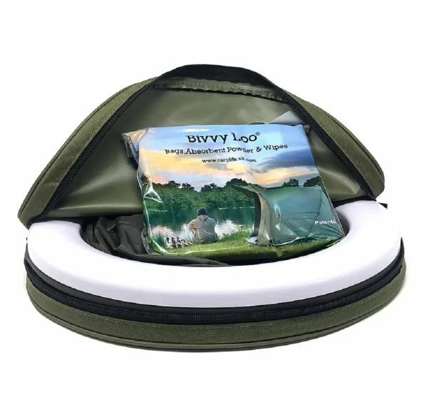 Carp Life Carplife - Bivvy Loo Green With Lid 3 Carp Life Carplife - Bivvy Loo Green With Lid - Image 3
