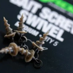Korda - Micro Ring Swivel Bait Screw Medium -Predator shop bait screw swivel1