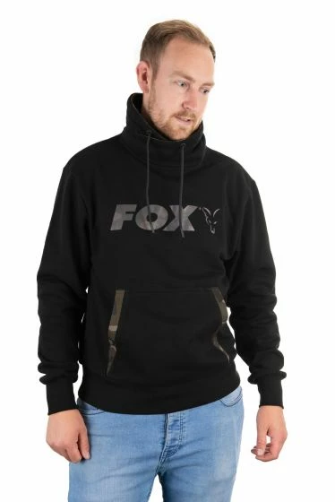 Fox - Black / Camo Print High Neck Jumper 1 Fox - Black / Camo Print High Neck Jumper