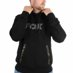 Fox - Fox Black / Camo Print Hoody -Predator shop black camo hoodie front 2