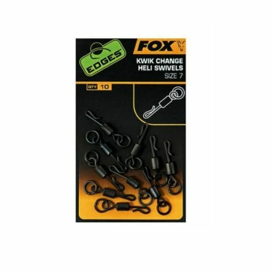 Fox - Edges Kwik Change Heli Swivels - Size 7 1 Fox - Edges Kwik Change Heli Swivels - Size 7