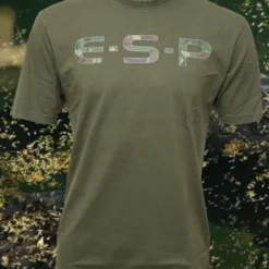 ESP - Olive Green Camo Logo T Shirt