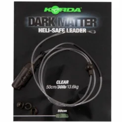 Korda - Dark Matter Leader Heli Safe 30lb -Predator shop korda dark matter leader heli safe 50cm clear 1