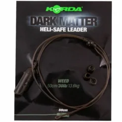 Korda - Dark Matter Leader Heli Safe 30lb -Predator shop korda dark matter leader heli safe 50cm weed 1
