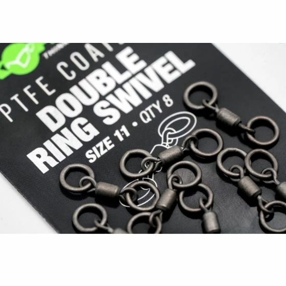 Korda - PTFE Double Ring Swivel - Size 11 1 Korda - PTFE Double Ring Swivel - Size 11