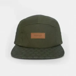 KUMU - Cap 5 Panel - 'Mantra' Green Gold Logos