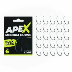 Ridgemonkey - Ape-X Medium Curve Barbed - Bulk Pack -Predator shop ridgemonkey ape x medium curved barbed bulk hooks 4