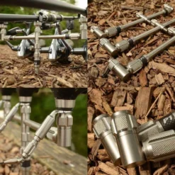 Solar Tackle - P1 Stainless 3 Rod Adjustable Buzz Bar Wide -Predator shop solar p1 3 rod adjustable buzzer bar 3 2