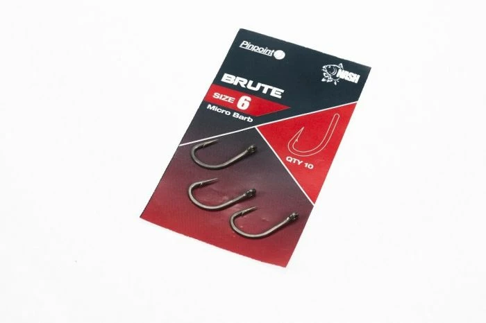 Nash Tackle Nash - Pinpoint Brute Hooks Barbed 1 Nash Tackle Nash - Pinpoint Brute Hooks Barbed