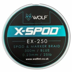 Wolf - X-Spod Ex-250 Spod & Marker Braid - Blue 25lb/300m